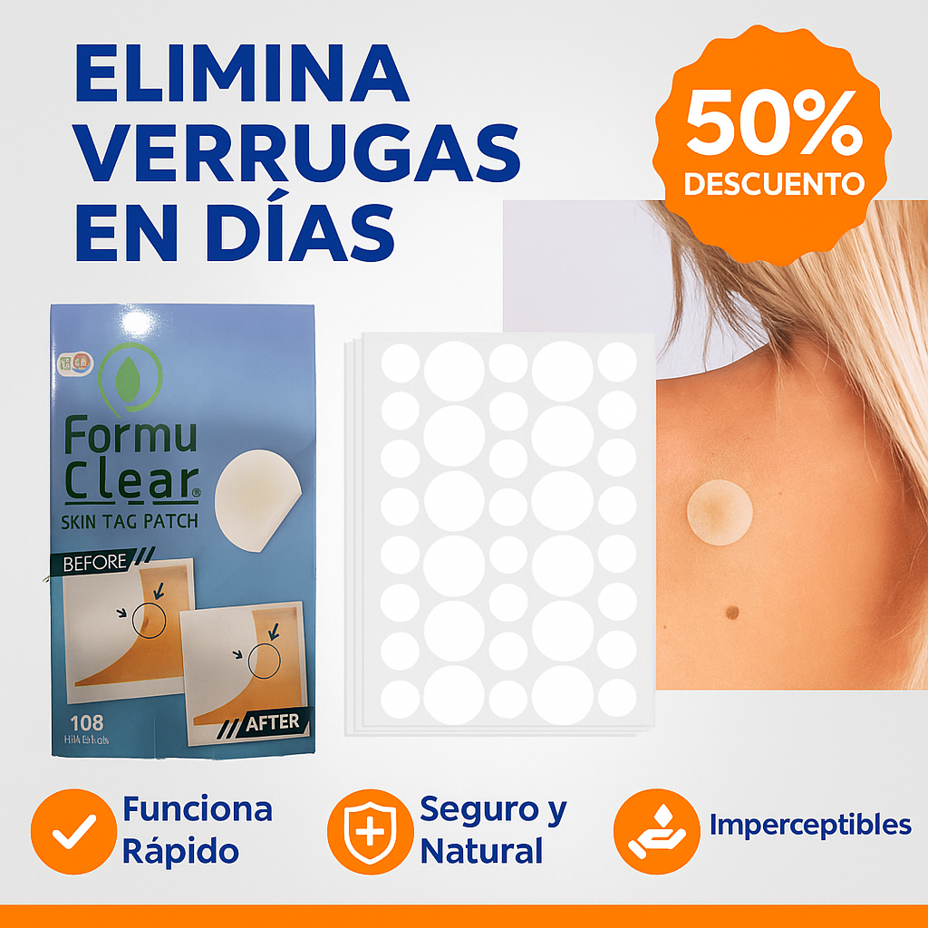 FormuClear™ - Elimina verrugas sin dolor y seguro + ENVIO GRATIS